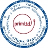 Круглая печать с логотипом (двухцветная)